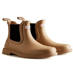 NEW Hunter Tan/ Black Commando Chelsea Boots in size 9